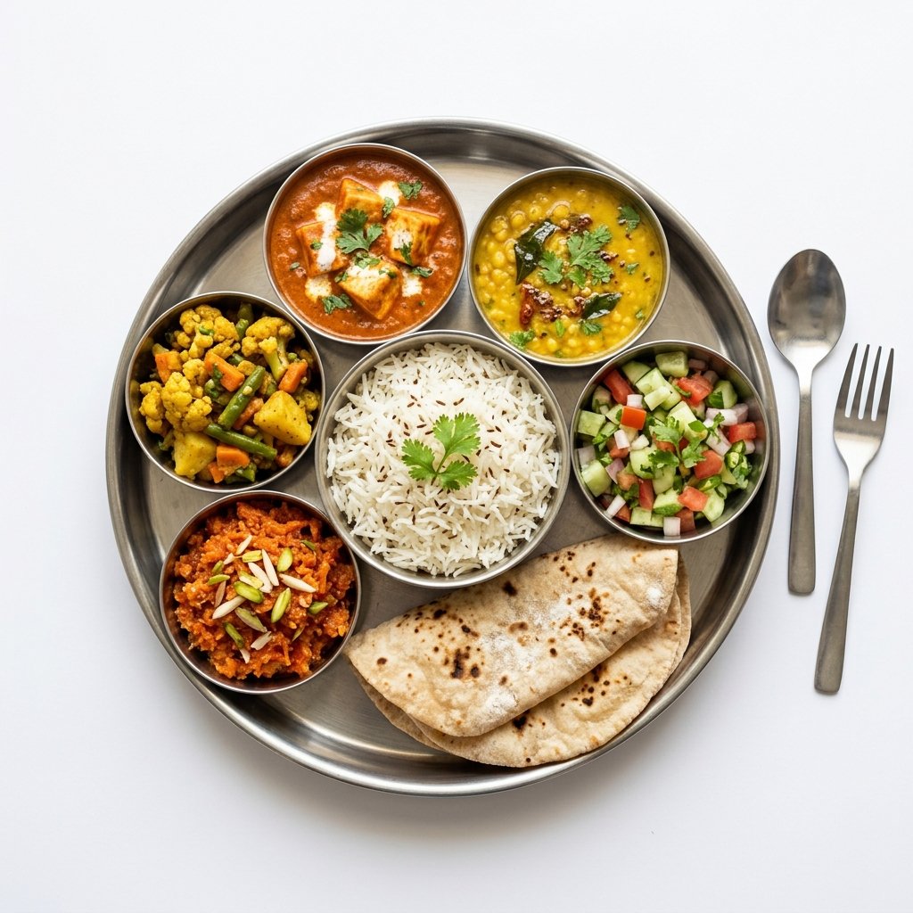 Delicious Indian Meal Platter