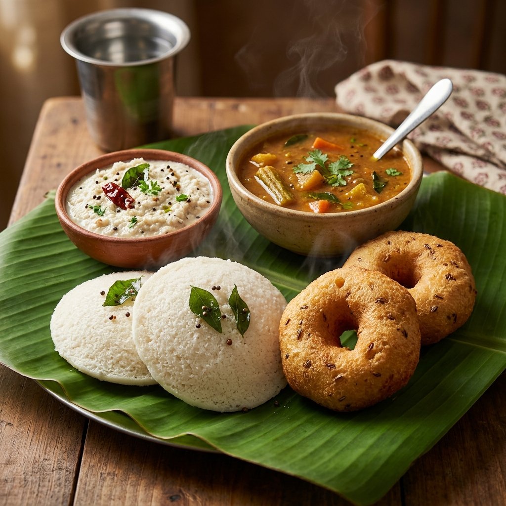 Steamed Idli Sambar
